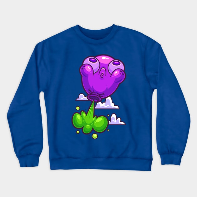 Balloon Toot Crewneck Sweatshirt by ArtisticDyslexia